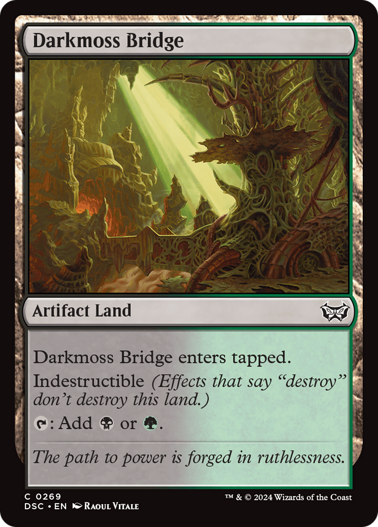 Darkmoss Bridge [Duskmourn: House of Horror Commander] | Boutique FDB TCG