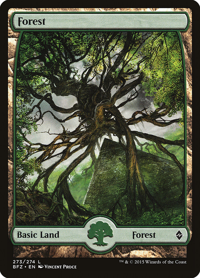 Forest (273) (Full Art) [Battle for Zendikar] | Boutique FDB TCG