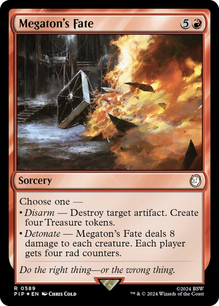 Megaton's Fate (Surge Foil) [Fallout] | Boutique FDB TCG
