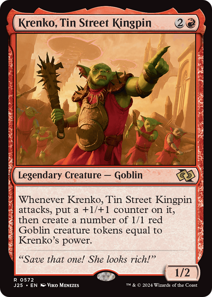 Krenko, Tin Street Kingpin [Foundations Jumpstart] | Boutique FDB TCG