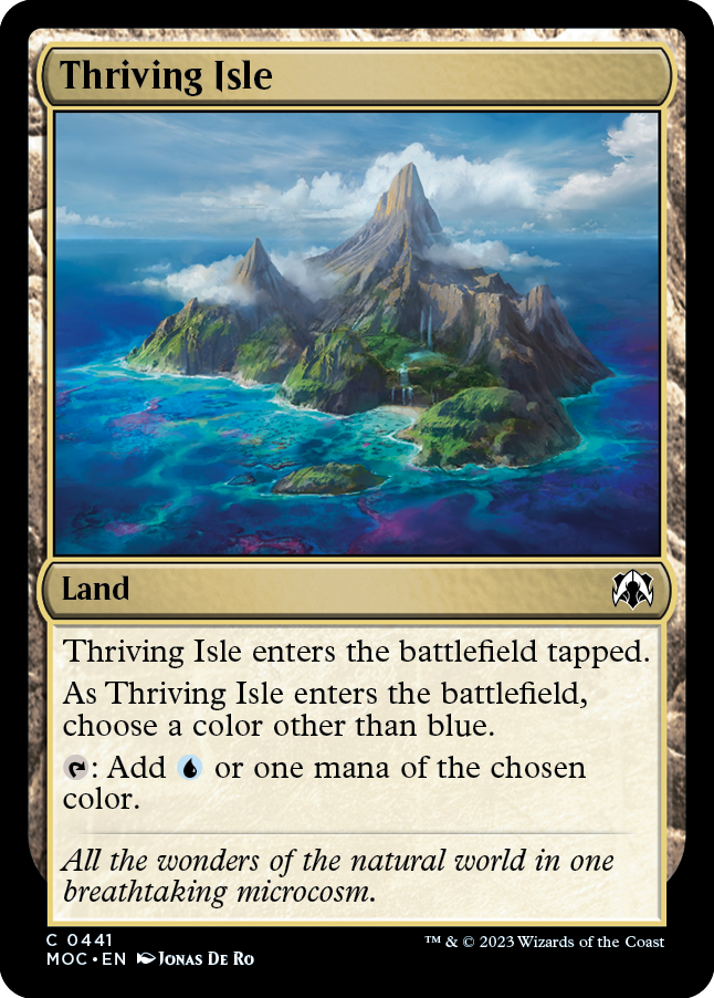 Thriving Isle [March of the Machine Commander] | Boutique FDB TCG