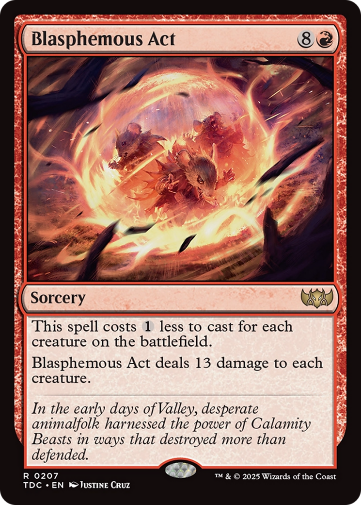 Blasphemous Act [Tarkir: Dragonstorm Commander] | Boutique FDB TCG
