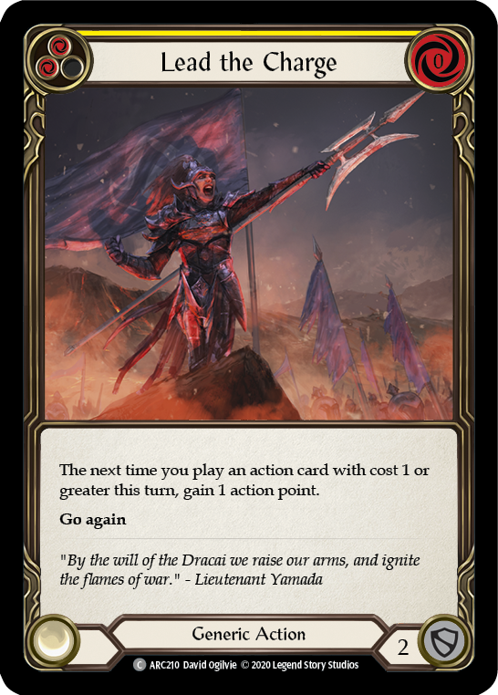 Lead the Charge (Yellow) [U-ARC210] (Arcane Rising Unlimited)  Unlimited Normal | Boutique FDB TCG