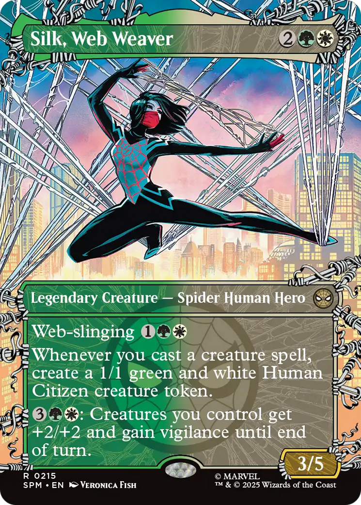 Silk, Web Weaver (Borderless) [Marvel's Spider-Man] | Boutique FDB TCG