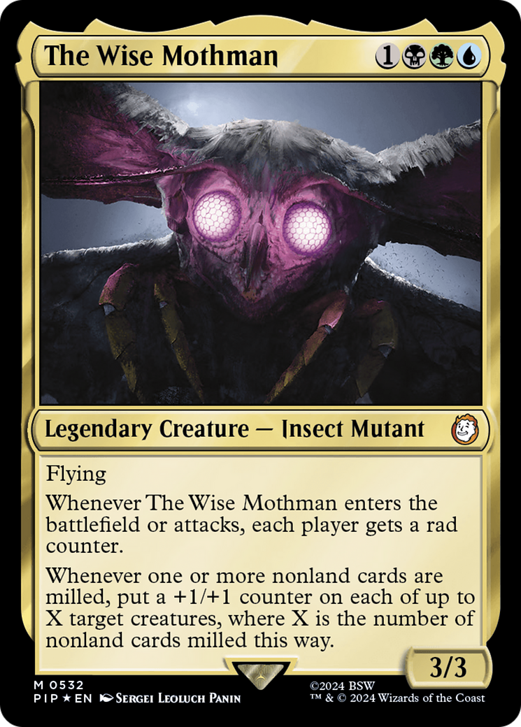 The Wise Mothman (Surge Foil) [Fallout] | Boutique FDB TCG