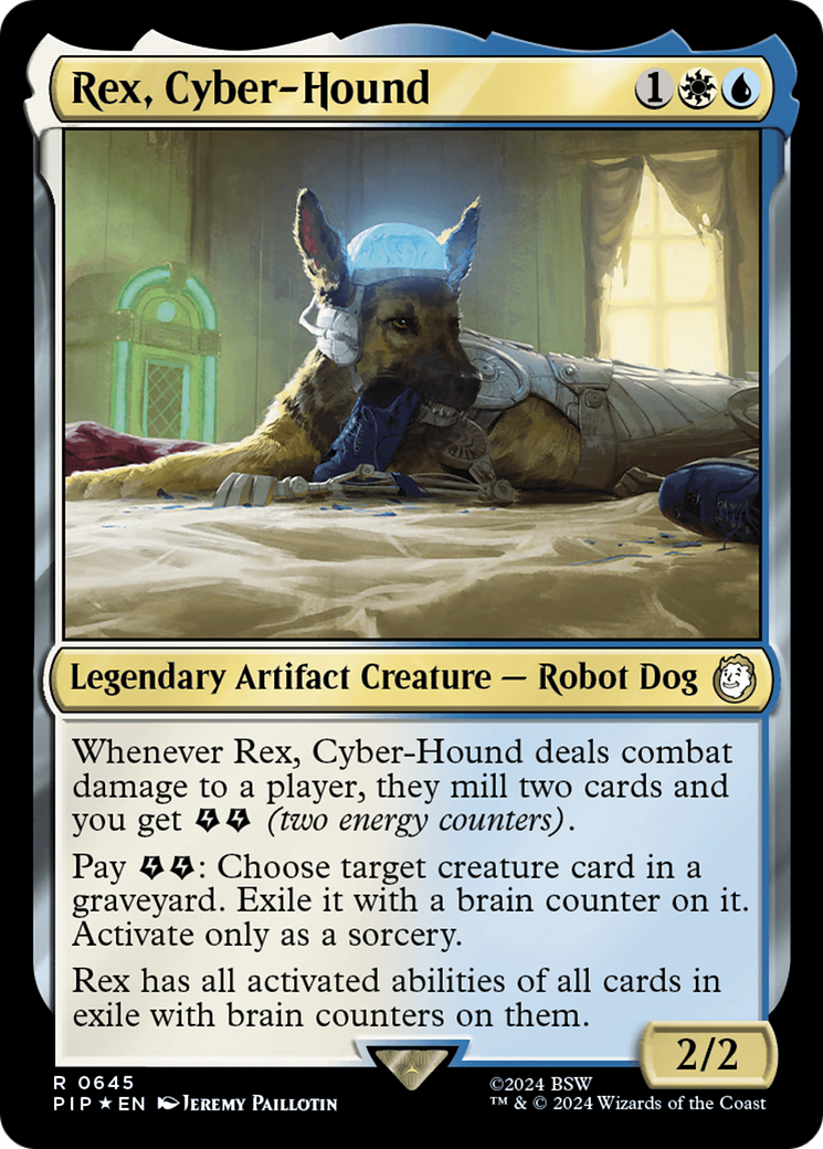 Rex, Cyber-Hound (Surge Foil) [Fallout] | Boutique FDB TCG