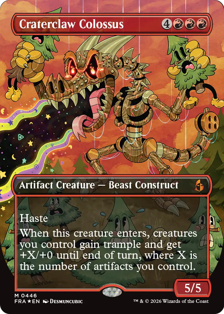 Craterclaw Colossus (Borderless) (0446) [Reality Fracture] | Boutique FDB TCG