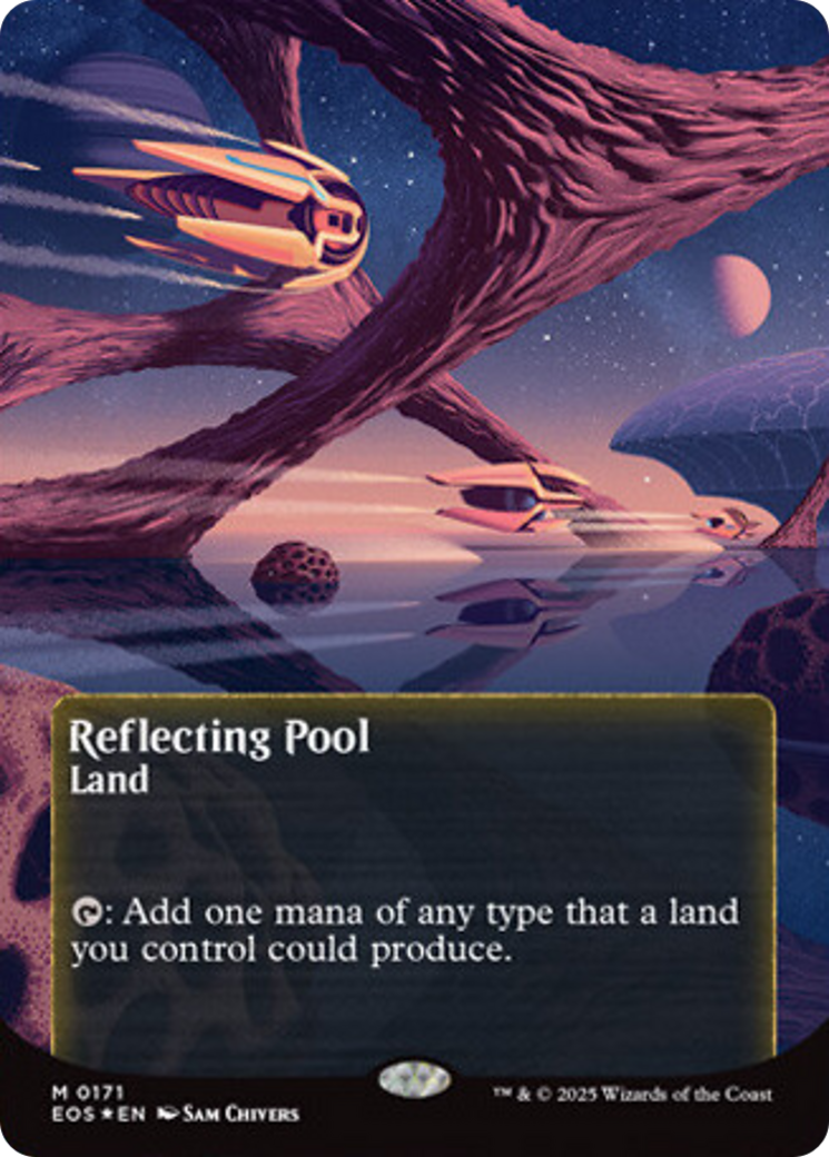 Reflecting Pool (0171) (Borderless) (Galaxy Foil) [Edge of Eternities: Stellar Sights] | Boutique FDB TCG