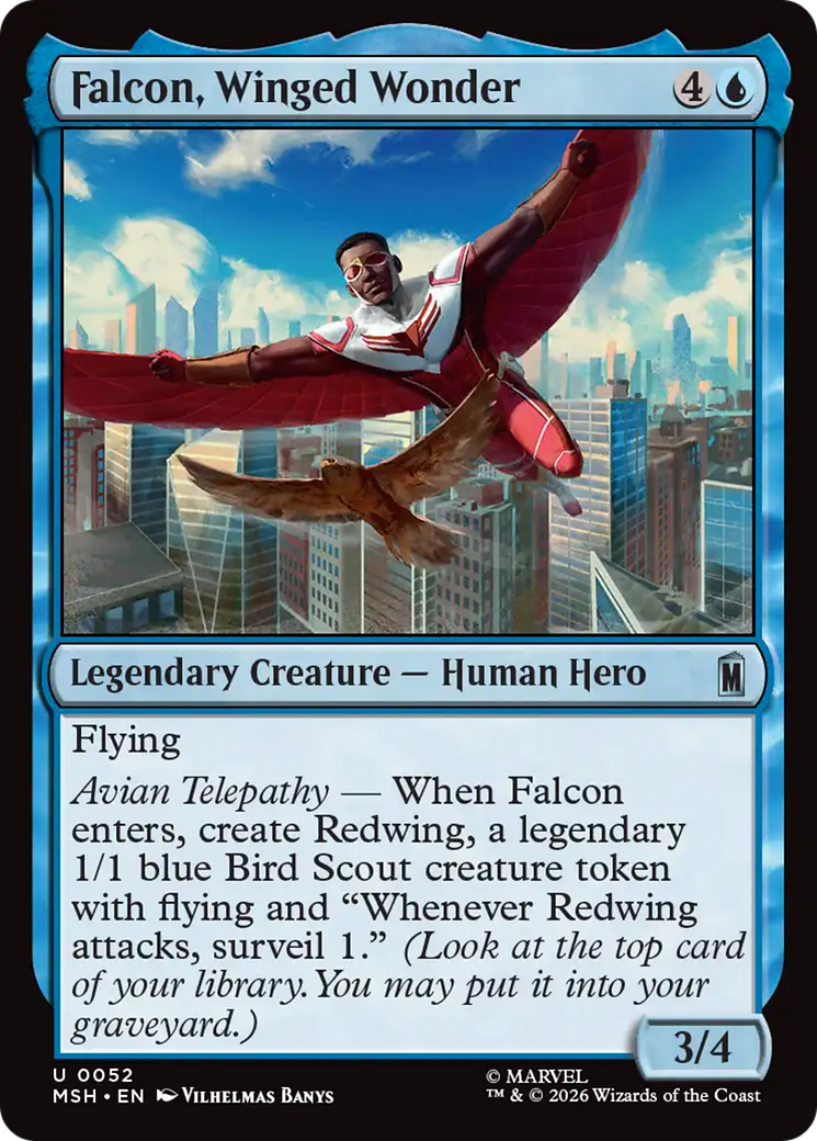 Falcon, Winged Wonder [Marvel Super Heroes] | Boutique FDB TCG