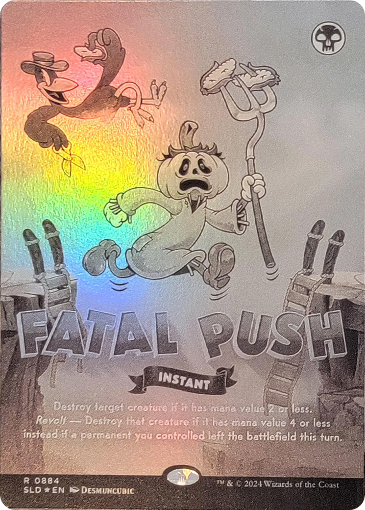 Fatal Push (0884) (Black & White Foil) [Secret Lair Drop Series] | Boutique FDB TCG