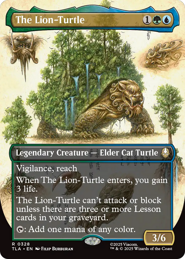 The Lion-Turtle (Borderless) [Avatar: The Last Airbender] | Boutique FDB TCG