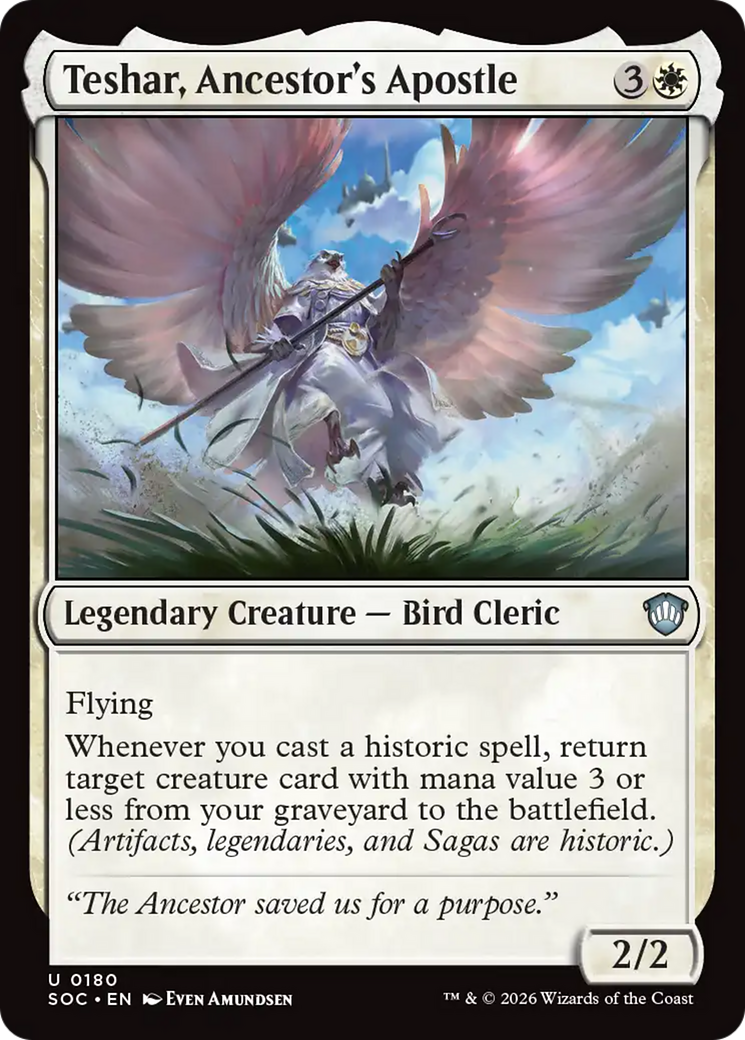 Teshar, Ancestor's Apostle [Secrets of Strixhaven Commander] | Boutique FDB TCG