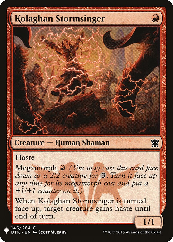 Kolaghan Stormsinger [Mystery Booster] | Boutique FDB TCG