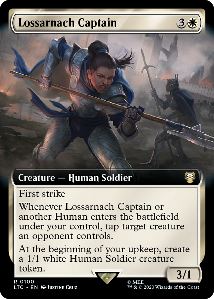 Lossarnach Captain (Extended Art) [The Lord of the Rings: Tales of Middle-Earth Commander] | Boutique FDB TCG