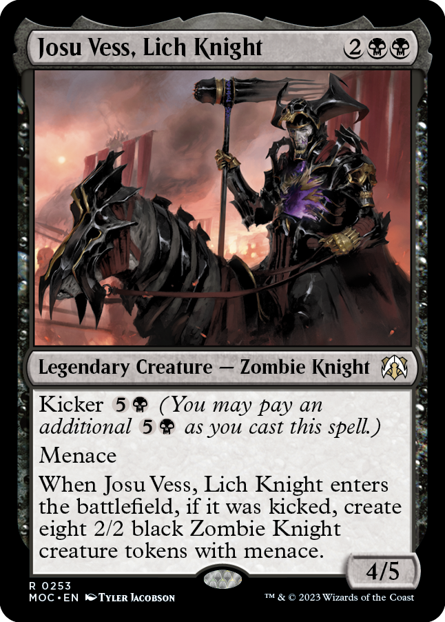 Josu Vess, Lich Knight [March of the Machine Commander] | Boutique FDB TCG