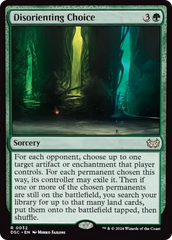 Disorienting Choice [Duskmourn: House of Horror Commander] | Boutique FDB TCG