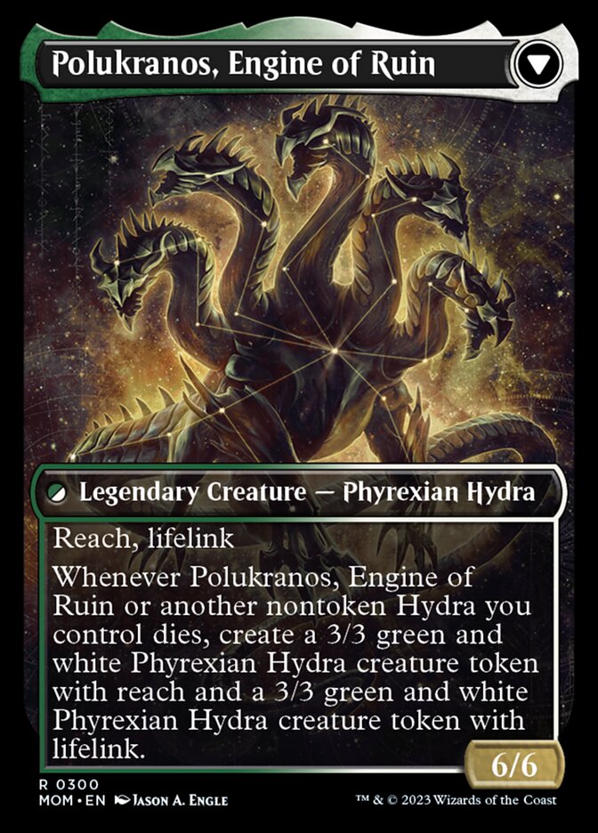 Polukranos Reborn // Polukranos, Engine of Ruin (Showcase Planar Booster Fun) [March of the Machine] | Boutique FDB TCG