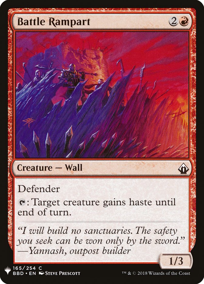 Battle Rampart [Mystery Booster] | Boutique FDB TCG