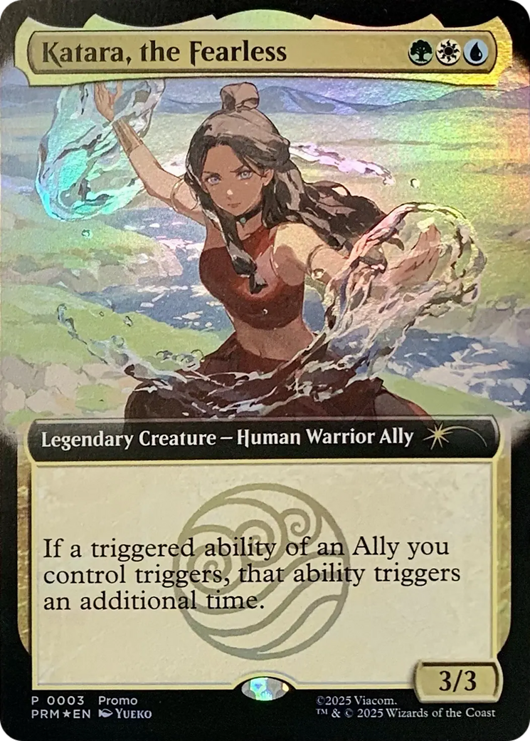 Katara, the Fearless (Extended Art) [Media Promos] | Boutique FDB TCG