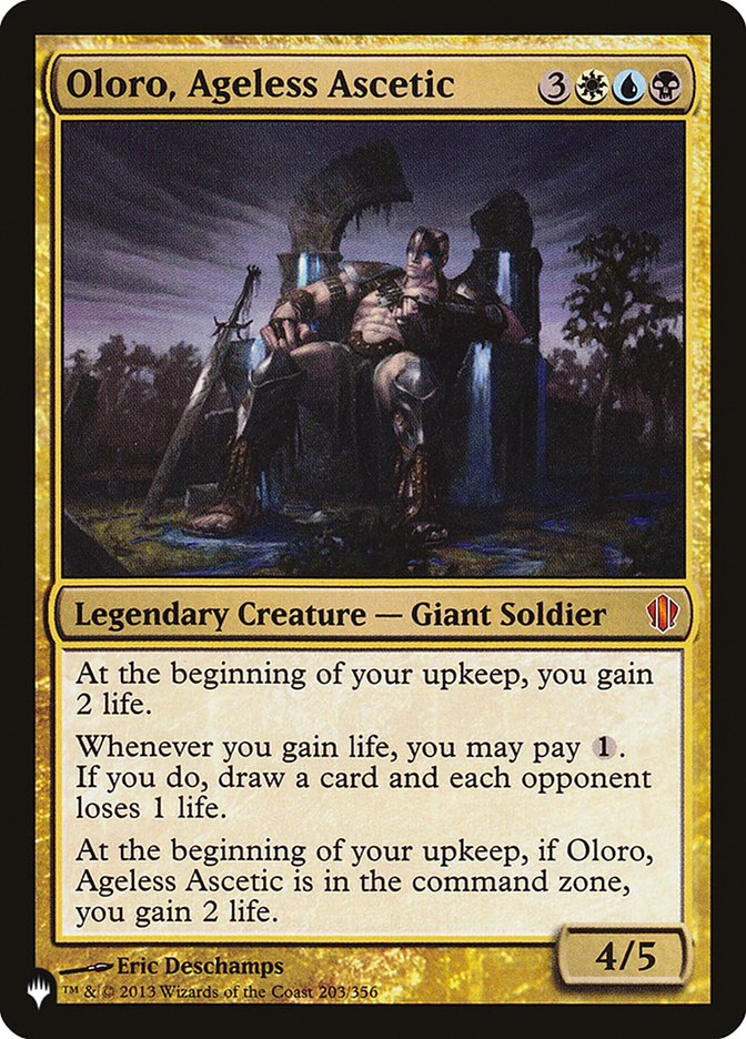 Oloro, Ageless Ascetic [The List] | Boutique FDB TCG