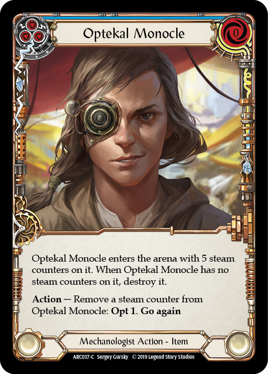 Optekal Monocle [ARC037-C] (Arcane Rising)  1st Edition Rainbow Foil | Boutique FDB TCG