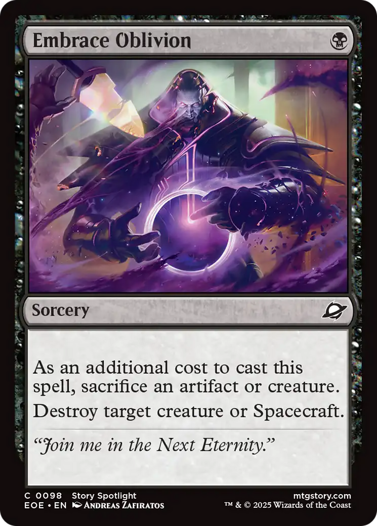 Embrace Oblivion [Edge of Eternities] | Boutique FDB TCG
