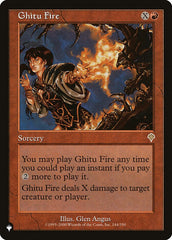 Ghitu Fire [The List] | Boutique FDB TCG