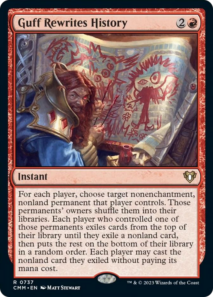 Guff Rewrites History [Commander Masters] | Boutique FDB TCG