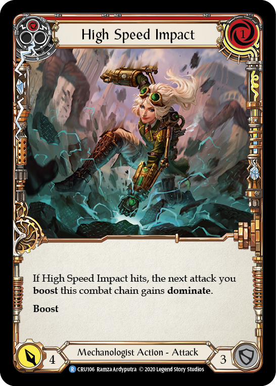 High Speed Impact (Red) [CRU106] (Crucible of War)  1st Edition Rainbow Foil | Boutique FDB TCG