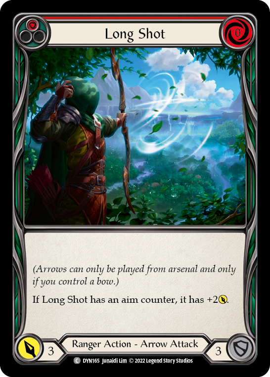 Long Shot (Red) [DYN165] (Dynasty)  Rainbow Foil | Boutique FDB TCG