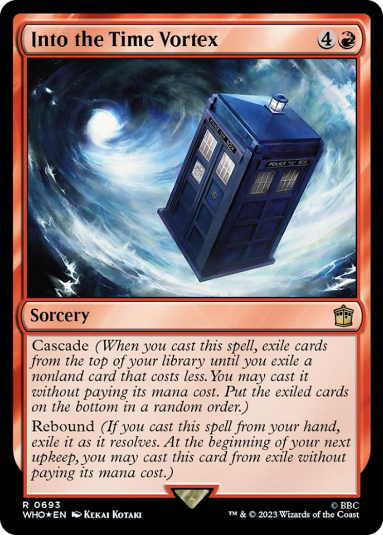 Into the Time Vortex (Surge Foil) [Doctor Who] | Boutique FDB TCG