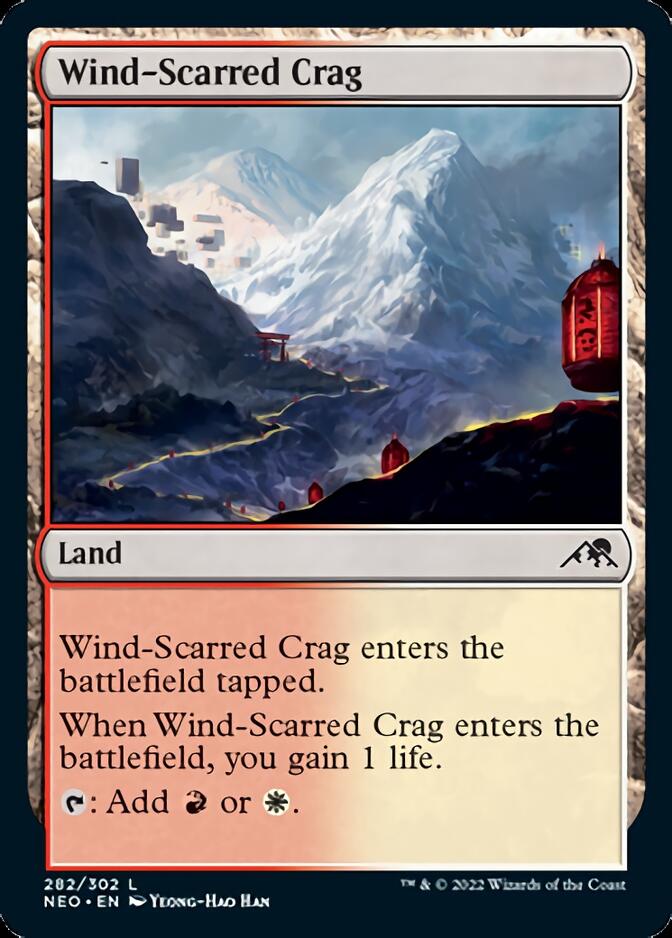 Wind-Scarred Crag [Kamigawa: Neon Dynasty] | Boutique FDB TCG