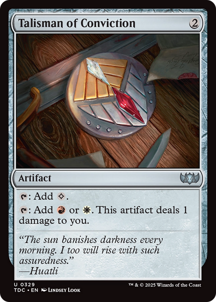 Talisman of Conviction [Tarkir: Dragonstorm Commander] | Boutique FDB TCG