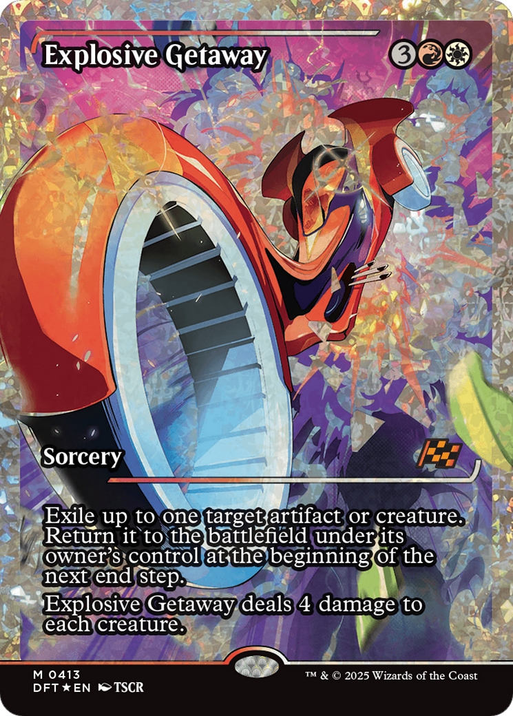 Explosive Getaway (Showcase) (Fracture Foil) [Aetherdrift] | Boutique FDB TCG