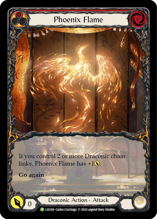 Phoenix Flame [LGS104] (Promo)  Rainbow Foil | Boutique FDB TCG