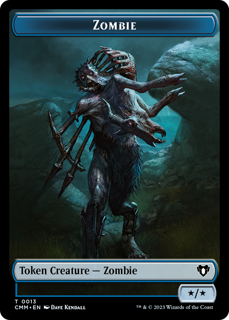 Zombie Token (13) [Commander Masters Tokens] | Boutique FDB TCG