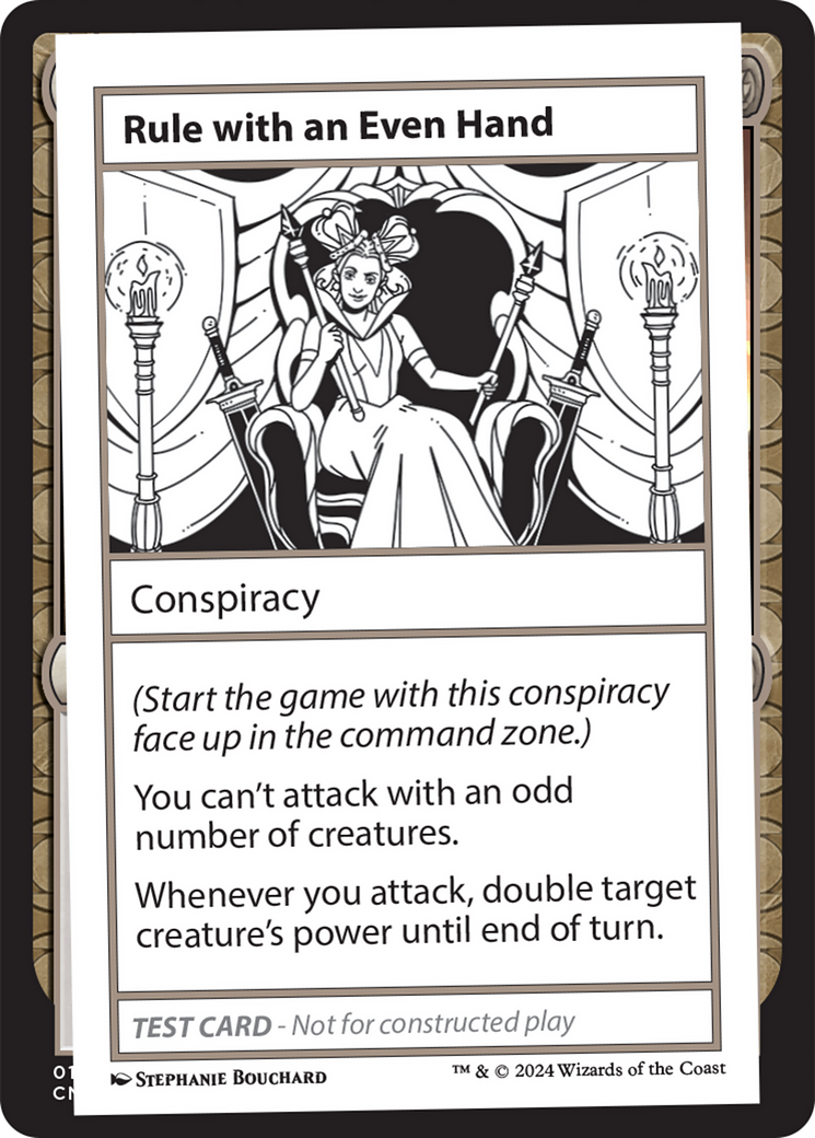 Rule with an Even Hand [Mystery Booster 2 Playtest Cards] | Boutique FDB TCG