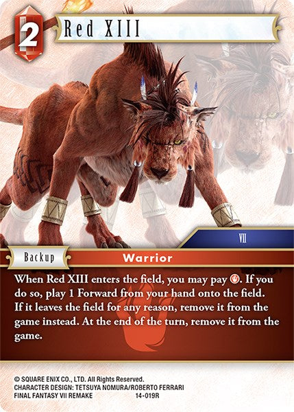 Red XIII [Opus XIV: Crystal Abyss] | Boutique FDB TCG