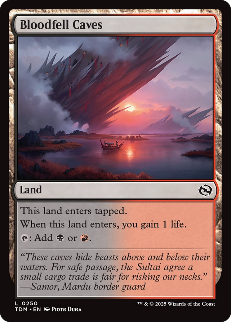 Bloodfell Caves [Tarkir: Dragonstorm] | Boutique FDB TCG