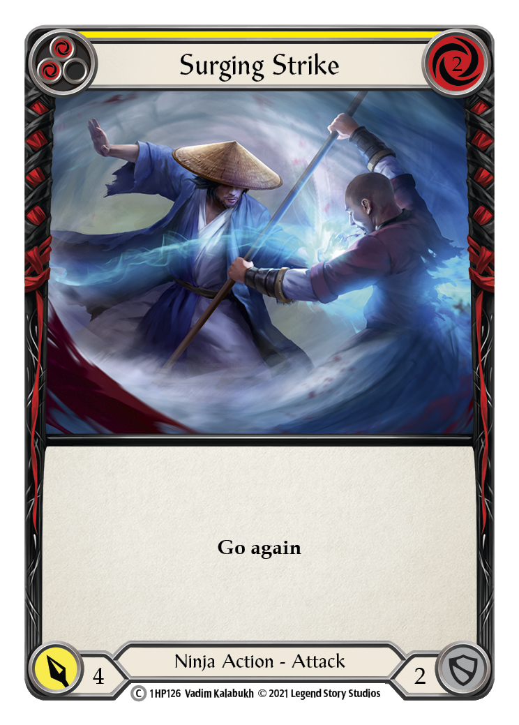Surging Strike (Yellow) [1HP126] (History Pack 1) | Boutique FDB TCG