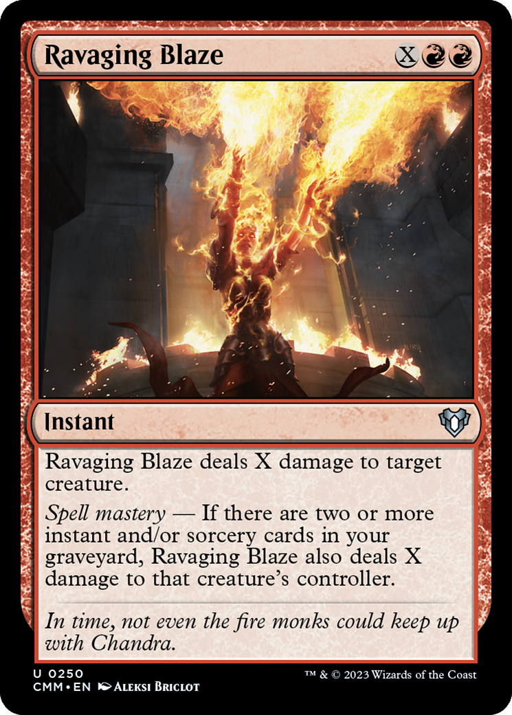 Ravaging Blaze [Commander Masters] | Boutique FDB TCG