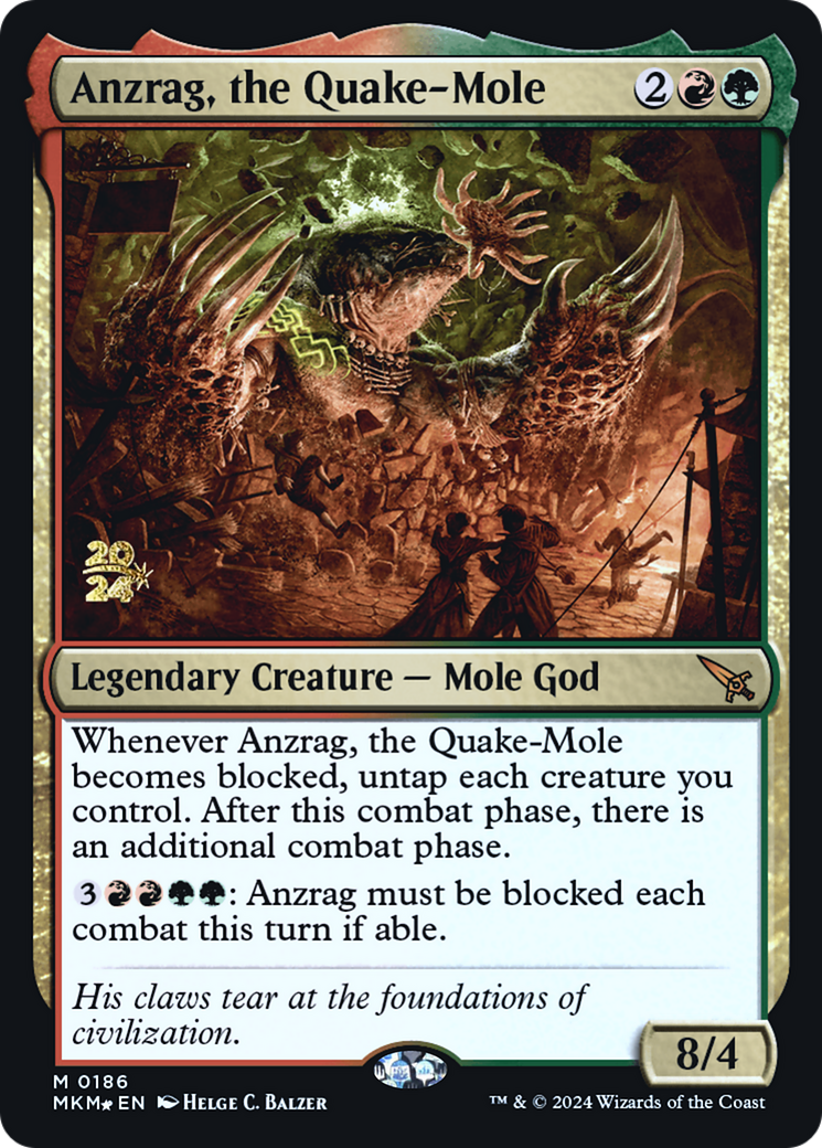 Anzrag, the Quake-Mole [Murders at Karlov Manor Prerelease Promos] | Boutique FDB TCG