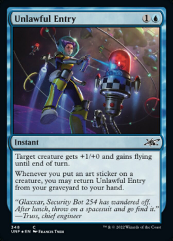 Unlawful Entry (Galaxy Foil) [Unfinity] | Boutique FDB TCG