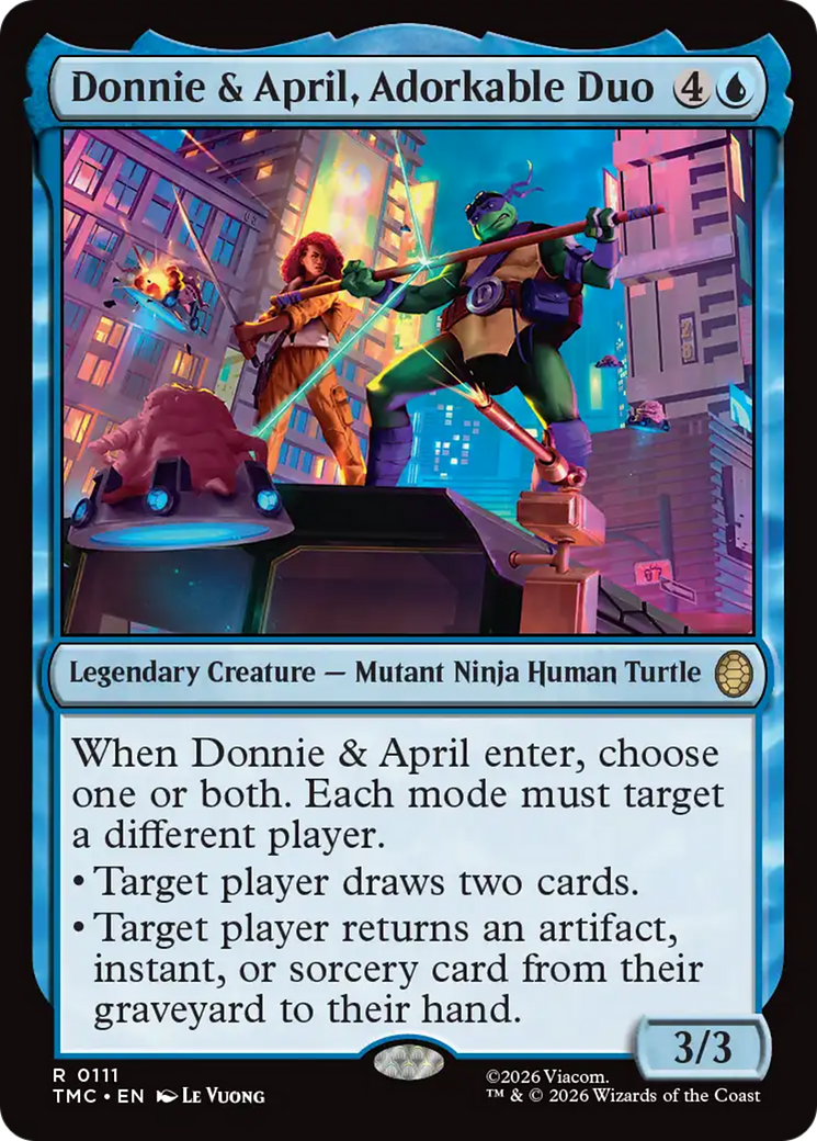 Donnie & April, Adorkable Duo [Teenage Mutant Ninja Turtles Commander] | Boutique FDB TCG
