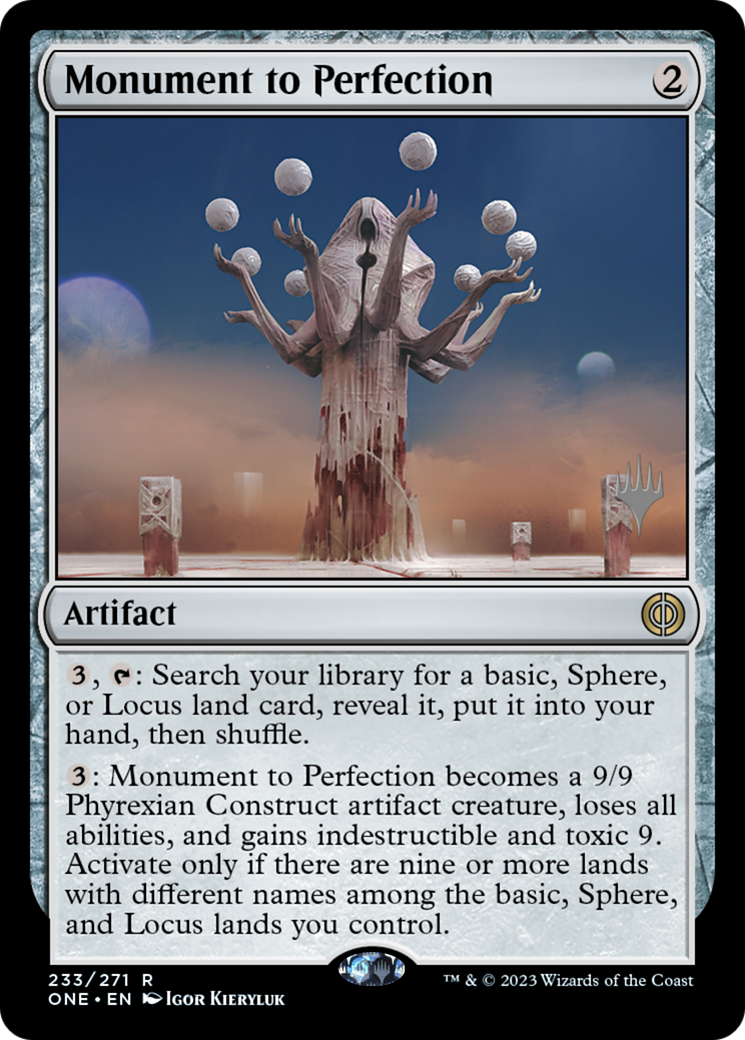 Monument to Perfection (Promo Pack) [Phyrexia: All Will Be One Promos] | Boutique FDB TCG