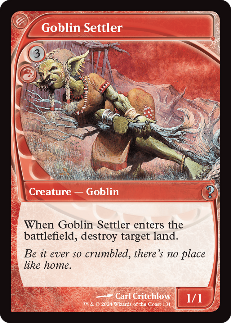 Goblin Settler (Future Sight) [Mystery Booster 2] | Boutique FDB TCG