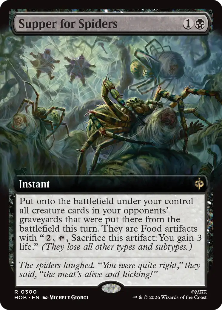 Supper for Spiders (Extended Art) [The Hobbit] | Boutique FDB TCG