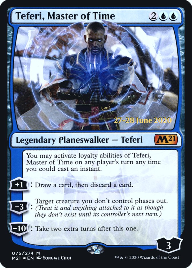 Teferi, Master of Time (75) [Core Set 2021 Prerelease Promos] | Boutique FDB TCG