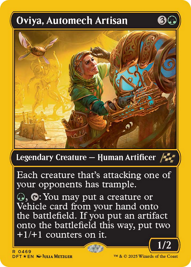 Oviya, Automech Artisan (First-Place Foil) [Aetherdrift] | Boutique FDB TCG