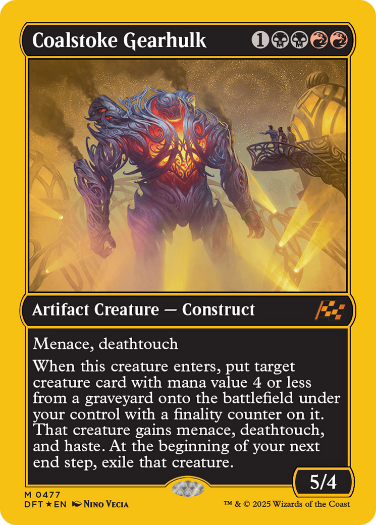 Coalstoke Gearhulk (First-Place Foil) [Aetherdrift] | Boutique FDB TCG